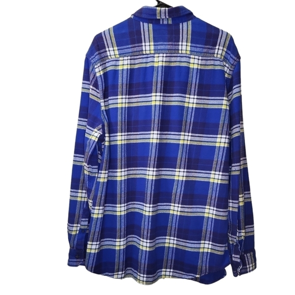 Heritage American Eagle XXL_TTG Shacket Flannel Shirt blue/white/yellow - Picture 9 of 16